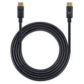 Cable Displayport Manhattan v1.4 Macho-Macho, 2.0 Metros negro econ. 8k60hz 355575